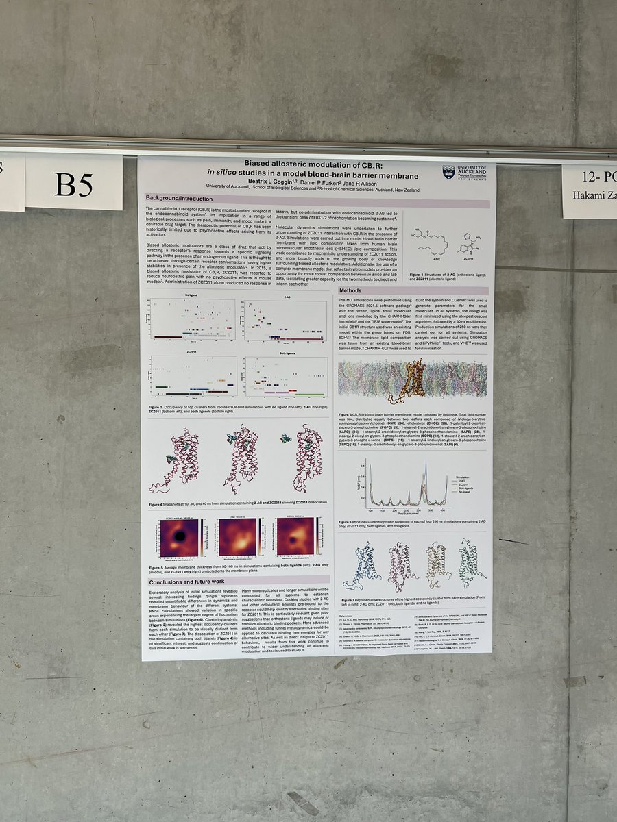 alphabeata_'s tweet image. Just spent an incredible 4 days at @BiophysicalSoc Beyond Simple Models: The Consequences of Membrane Complexity in Living Systems. 
My mind is absolutely blown, and I can’t wait to put the knowledge and new connections to use in future research endeavours!