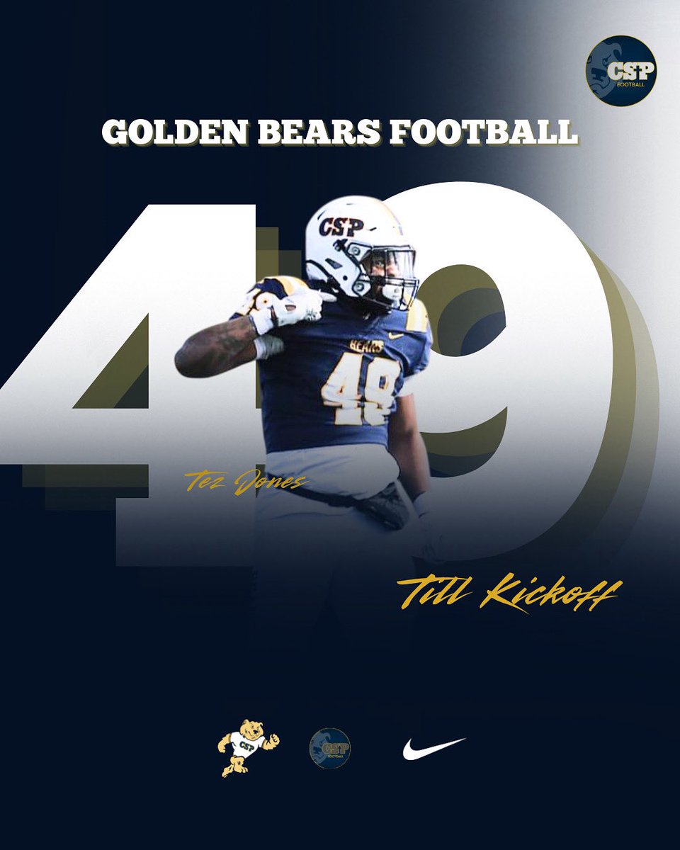 𝟒𝟗 𝑫𝑨𝒀𝑺.
#goldbearsfootball 💙🐻