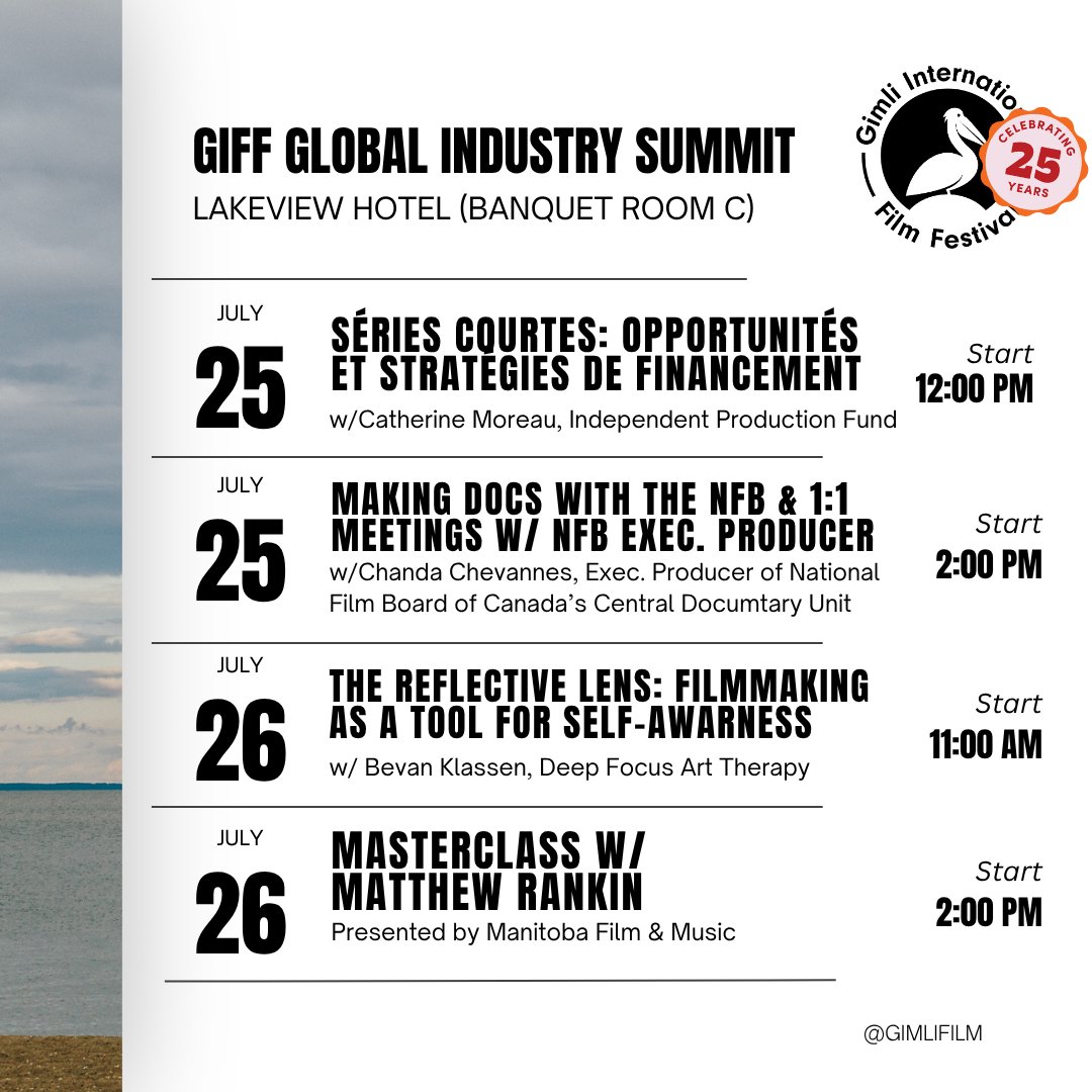 GimliFilm's tweet photo. Did you know GIFF has five days of #Industry programming? Check out the schedule at https://t.co/zqEtnyEfA7 https://t.co/xke1InTDYK