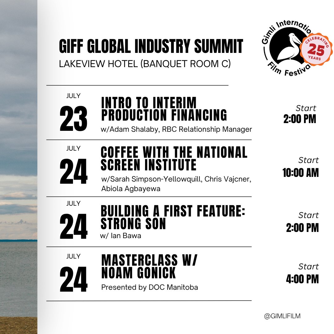 GimliFilm's tweet photo. Did you know GIFF has five days of #Industry programming? Check out the schedule at https://t.co/zqEtnyEfA7 https://t.co/xke1InTDYK
