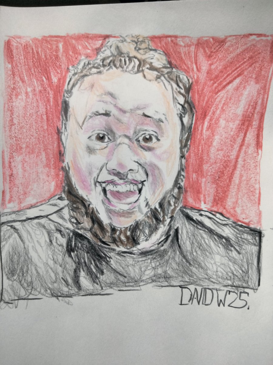 DavidWindhamJr1's tweet image. Sam Stackhouse 
Drawing Paper 12 in x 9 in 
#SamStackhouse #GameChangerWrestling #Illustration #Composition #Wrestling