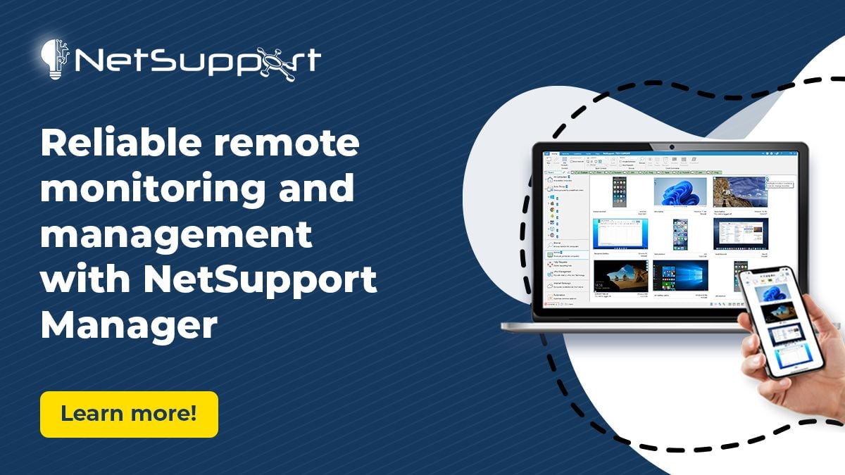NetSupportICorp's tweet image. Reliable remote monitoring? ✅ NetSupport Manager delivers fast, secure IT support from anywhere. Free 30-day trial! buff.ly/v7ftleN
#RemoteAccess #ITSupport #NetSupportManager