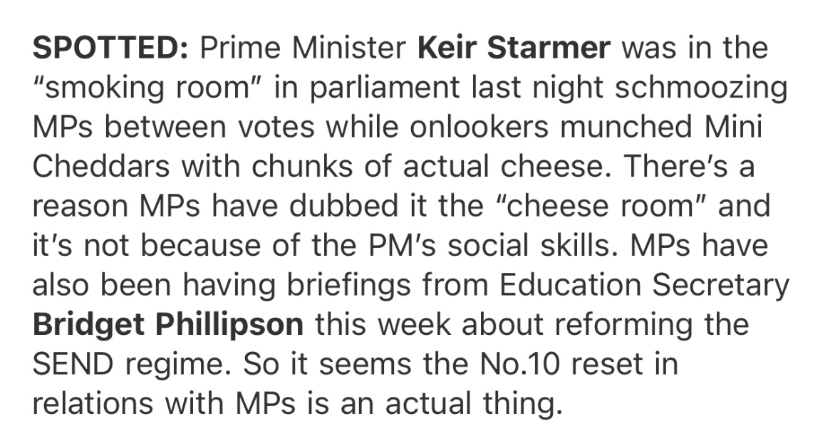 bethanymrd's tweet image. From me and @e_casalicchio: operation be-mates-with-your-MPs seems to be a go for the Labour big wigs