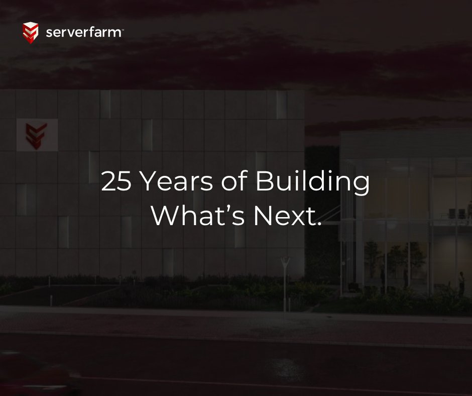 For 25+ years, Serverfarm has delivered what matters most:
✅ Speed
✅ Scale
✅ Resilience

From site acquisition to high-performance ops, we build the future of infrastructure—for AI, cloud &amp; enterprise.
 🔗 bit.ly/4e6BXdh 

#Serverfarm