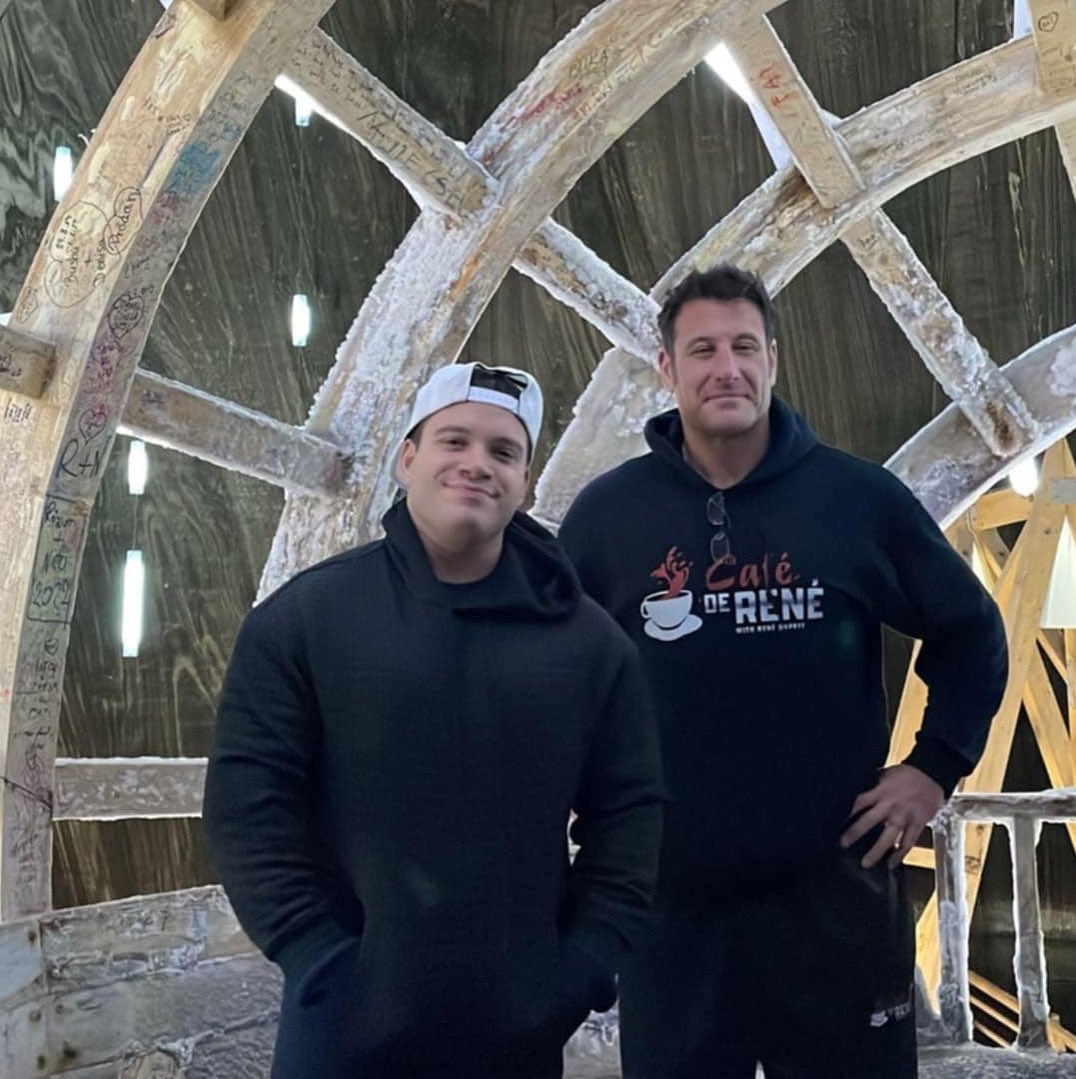 Vinny Pacifico (@vinnypacifico1) on Twitter photo Here is a photo of myself and Rene Dupree <a href="/Cafederene/">Cafe De Rene</a> inside an underground salt cave in Romania. Here is a photo of myself and Rene Dupree <a href="/Cafederene/">Cafe De Rene</a> inside an underground salt cave in Romania.