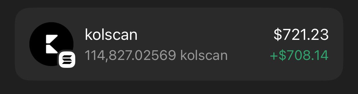 Bought $10 of <a href="/kolscan/">kolscan</a> in May during some tool testing.
PF vertical run started, exciting times to see where pmf and a massive war chest can lead to