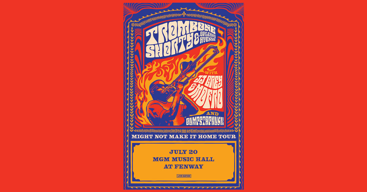 MGM Music Hall at Fenway (@mgmmusichall) on Twitter photo π· SPECIAL TICKET OFFER! π·
Tickets to see <a href="/Tromboneshorty/">Trombone Shorty</a> at MGM Music Hall on 7/20 are currently 2 FOR THE PRICE OF 1! πΆ NO CODE NEEDED!
Grab em' while you can! ποΈ: bit.ly/3XIv5fi
π Offer valid NOW through 7/17 @ 10AM!
Exclusions apply. While supplies last. π· SPECIAL TICKET OFFER! π·
Tickets to see <a href="/Tromboneshorty/">Trombone Shorty</a> at MGM Music Hall on 7/20 are currently 2 FOR THE PRICE OF 1! πΆ NO CODE NEEDED!
Grab em' while you can! ποΈ: bit.ly/3XIv5fi
π Offer valid NOW through 7/17 @ 10AM!
Exclusions apply. While supplies last.