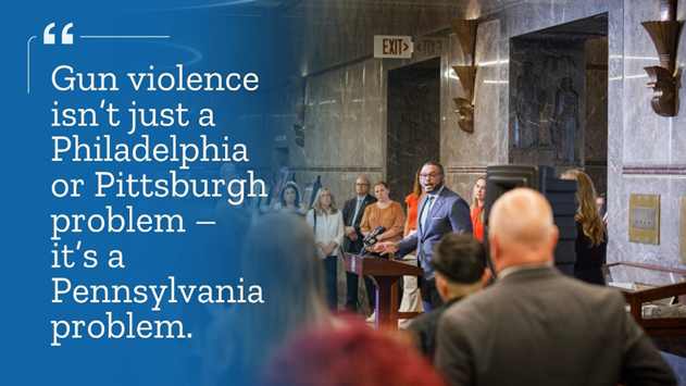 PaCrimeComm's tweet image. “#GunViolence isn’t just a Philadelphia or Pittsburgh problem – it’s a Pennsylvania problem. And it’s uniquely an American problem.” @LGAustinDavis
From Erie to York, all communities across PA are impacted by tragedies caused by gun violence and at PCCD, we're working together…