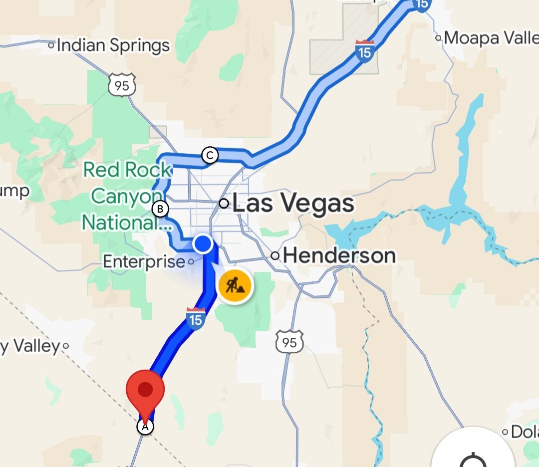Hot Tip: I-15 NB will be closed from 9pm Friday to 6am Monday for repaving between Russell &amp; Tropicana - last time they did this it was a Sh*tShow for #TruckDrivers so I'm sharing this suggested alternative ( 215 westbound loop) - Driver to Driver #LasVegas