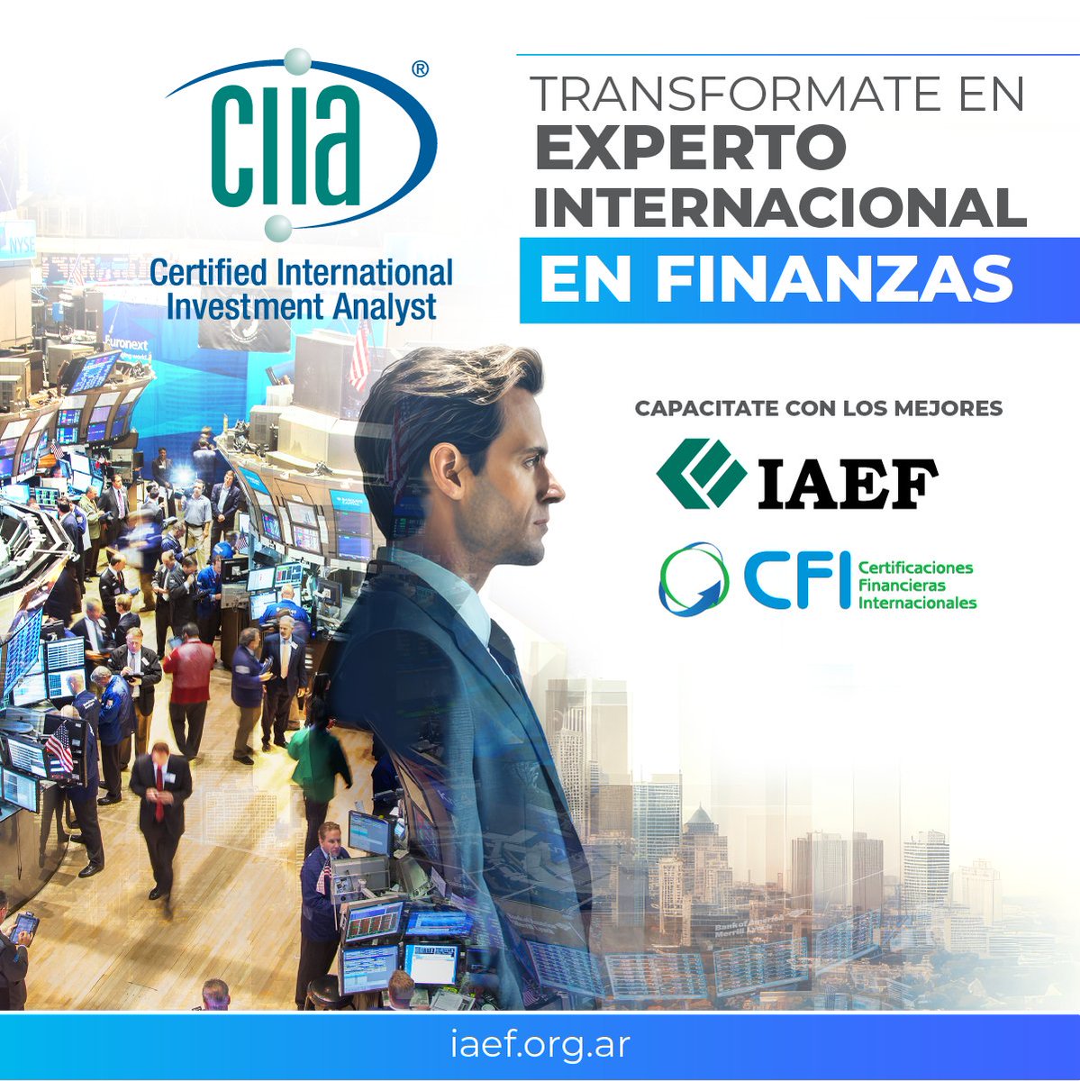 🌍📈 Llevá tu carrera al próximo nivel con el CIIA.
De principiante a experto, con una certificación reconocida en el mundo financiero global.
¡Certificá tu Idoneidad Profesional hoy!
✏️ Inscribite iaef.org.ar/certificacione…

✔️ Acreditación Profesional en Finanzas
✔️ Capacitate con