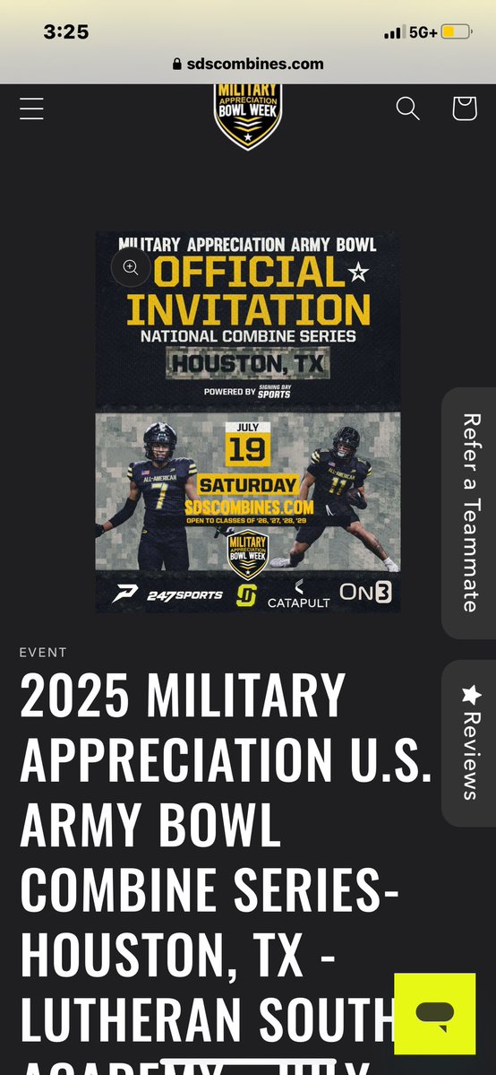 MiIoWyatt's tweet image. Excited is an understatement! Honored I received an official invitation to the National Army combine series!
@ArmyWP_Football
@USArmy