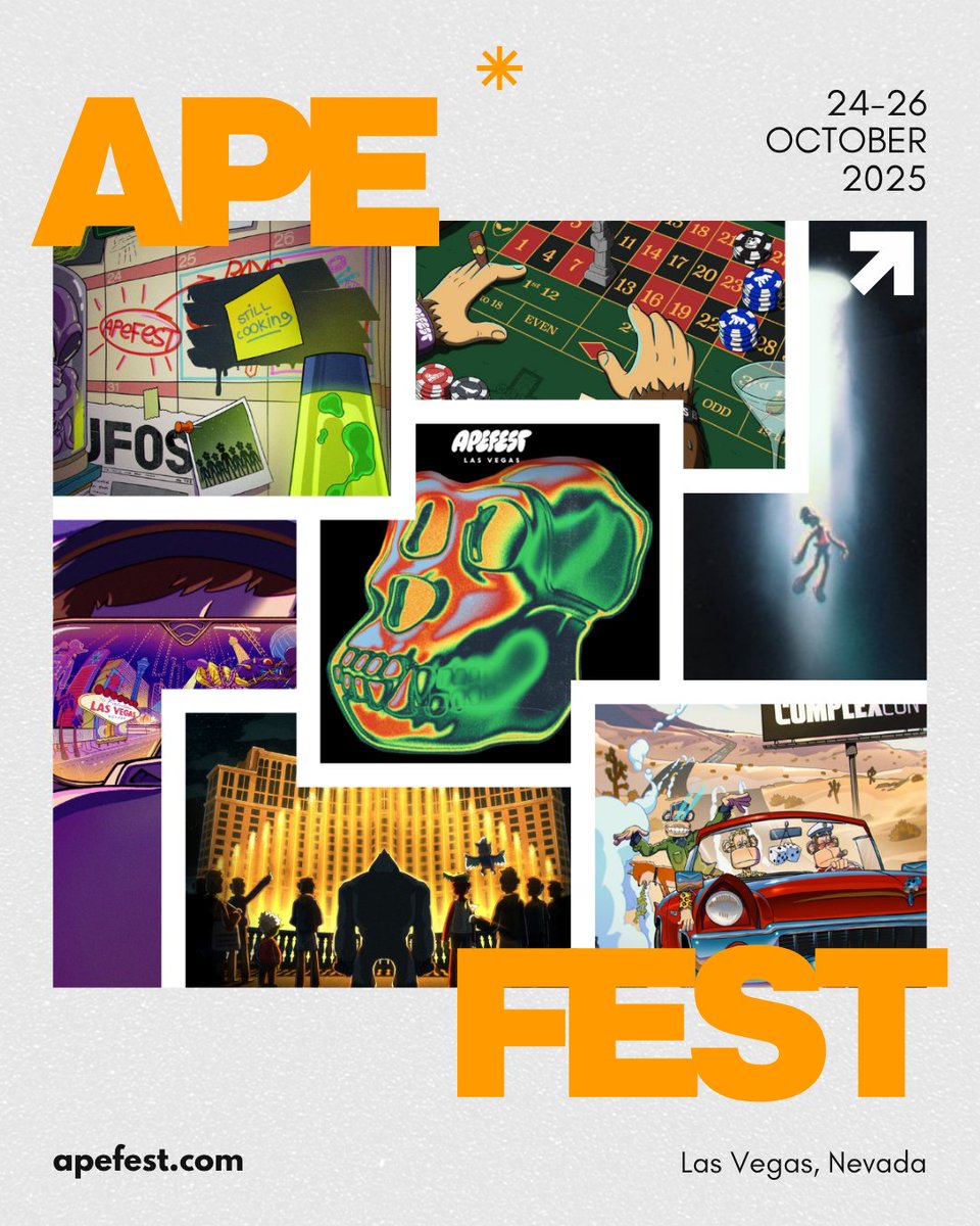 Bored Network & Co. (@borednetworkco) on Twitter photo π§΅ ApeFest 2025: What You Need to Know
The swamp heads to Vegas. Here's your ultimate guide to attending ApeFest + the ApeChain x ComplexCon collab.
Letβs break it down π π§΅ ApeFest 2025: What You Need to Know
The swamp heads to Vegas. Here's your ultimate guide to attending ApeFest + the ApeChain x ComplexCon collab.
Letβs break it down π