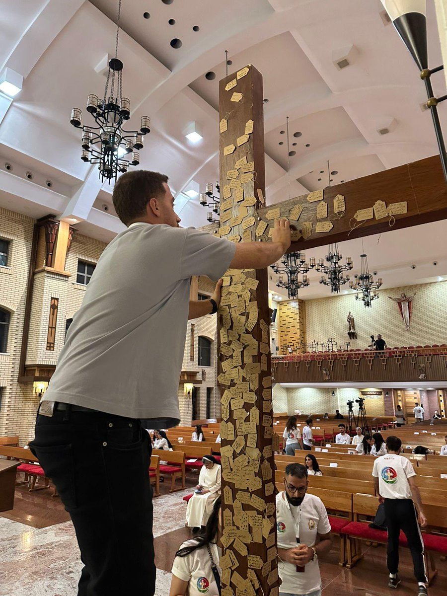 4-day Ankawa Youth Meeting , the largest in Iraq. We guide in small groups, letting them discern their Church vocation, earnestly praying for labourers for the harvest is ripe. Pray for our young as they also discern in prayer with catechism &amp; the sacraments of mass &amp; confession.