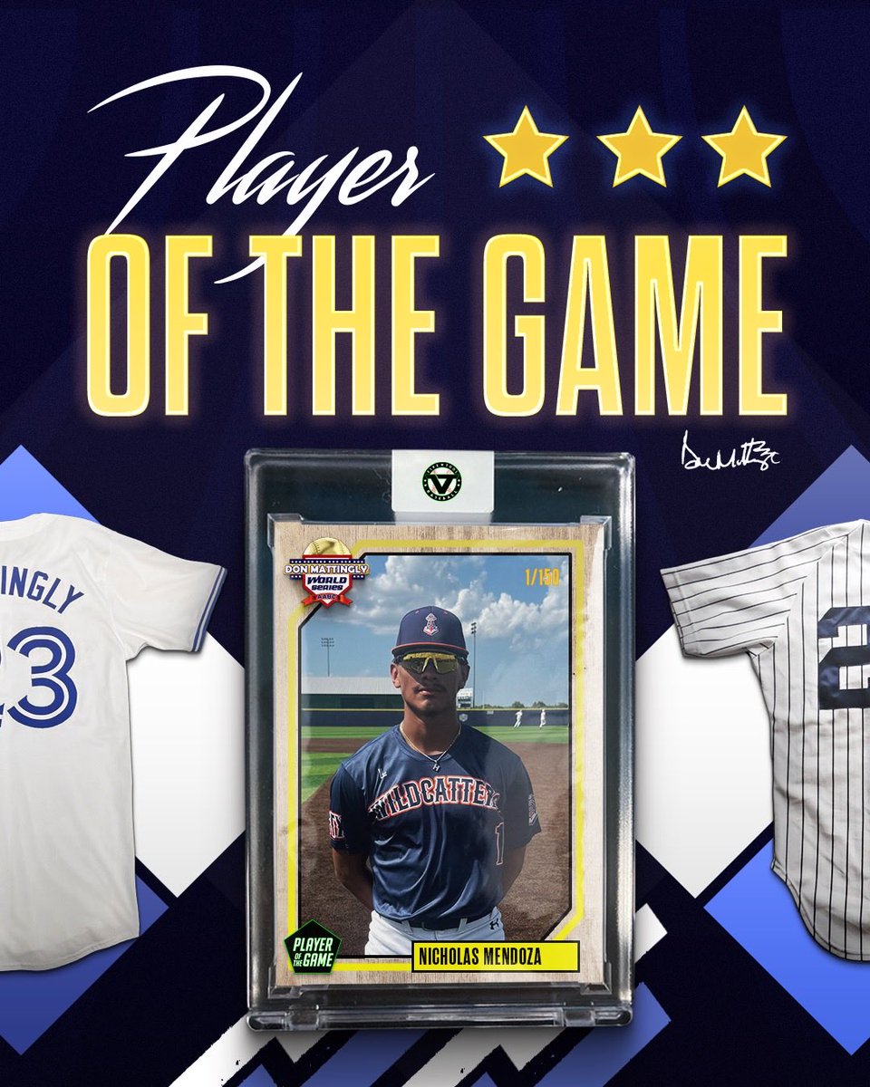 âFive Tool Texasâ (@fivetooltexas) on Twitter photo #MattinglyWS F: <a href="/WildcattersHS/">Wildcatters High School</a> 2026 Navy Mathieson 10, Believe Baseball Najera 0
PoG: <a href="/Nickmendoza44/">Nicholas Mendoza</a> 2 IP, 2K, H, 0R | 1-1, 2B, RBI #MattinglyWS F: <a href="/WildcattersHS/">Wildcatters High School</a> 2026 Navy Mathieson 10, Believe Baseball Najera 0
PoG: <a href="/Nickmendoza44/">Nicholas Mendoza</a> 2 IP, 2K, H, 0R | 1-1, 2B, RBI