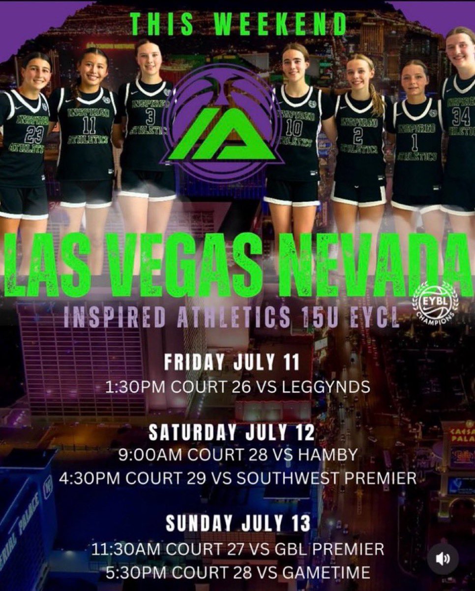 Here is our schedule for Las Vegas!