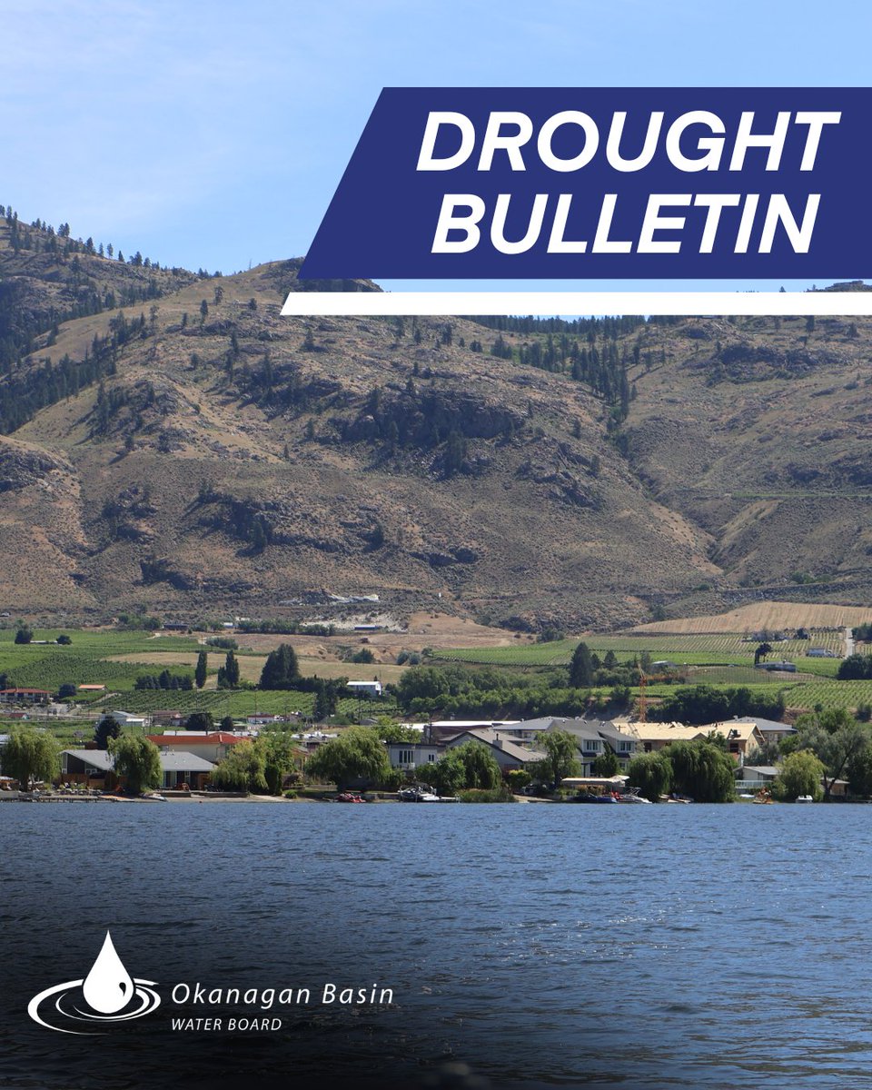🚨 Drought Alert: Level 3 for the Okanagan! 🚨
It's officially a hot, dry summer, and the Province has upped our drought level to Level 3.

Check it out here: shorturl.at/7le9J 

Don't want to miss OBWB news? Head to this link to subscribe ➡️ shorturl.at/gjISU