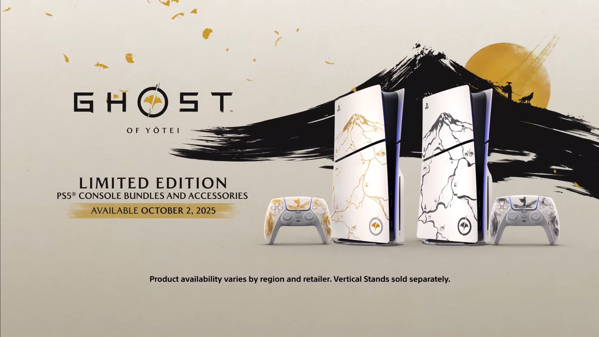 Genki_JPN's tweet photo. Ghost of Yotei Limited Edition PS5 console and DualSense controllers! #GhostofYotei https://t.co/Ctfr1fBwto