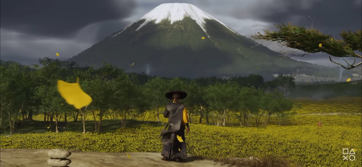 TCMF2's tweet photo. Ghost of Yotei Details revealed 

+ Atsu is seen as the Onryo
+ She’s going after the Yotei 6
+ After 16 years in the south she’s coming back to take them out 
+ On the fly to switch between Atsu’s past and present when you go to her home 
+ The most player freedom game made by the studio 
+ As you explore there as new underlying clue system
+ These clues guide to new adventures 
+ Clues are encase in cards 
+ There is a bounty on your head 
+ She can also go after bounties to earn money to fuel her quest 
+ Alters of reflection can be located : can be use to upgrade your skills
+ Alternative is to buy upgrades from merchants 
+ Kunai, smoke bombs, bows, rifle, etc for rang 
+ Changing weapons on the fly gives you advantages over different enemies ( large, small, armoured ) 
+ Wolf pack : UI to manage all the characters you meet on your journey 
+ Customization returns to fully make it your character 
+ Two tracks from the game out today 
+ Photo mode returns
+ Different modes ( full Japanese lip sync, black white mode,MIKKE Mode : gives you closer camera during combat,  Watanbe Mode : gives you low fi tracks as you play )
+ Ghost of Yotei custom PS5 and Controller

- Ps5 pro | ps5themes | playstation | state of play