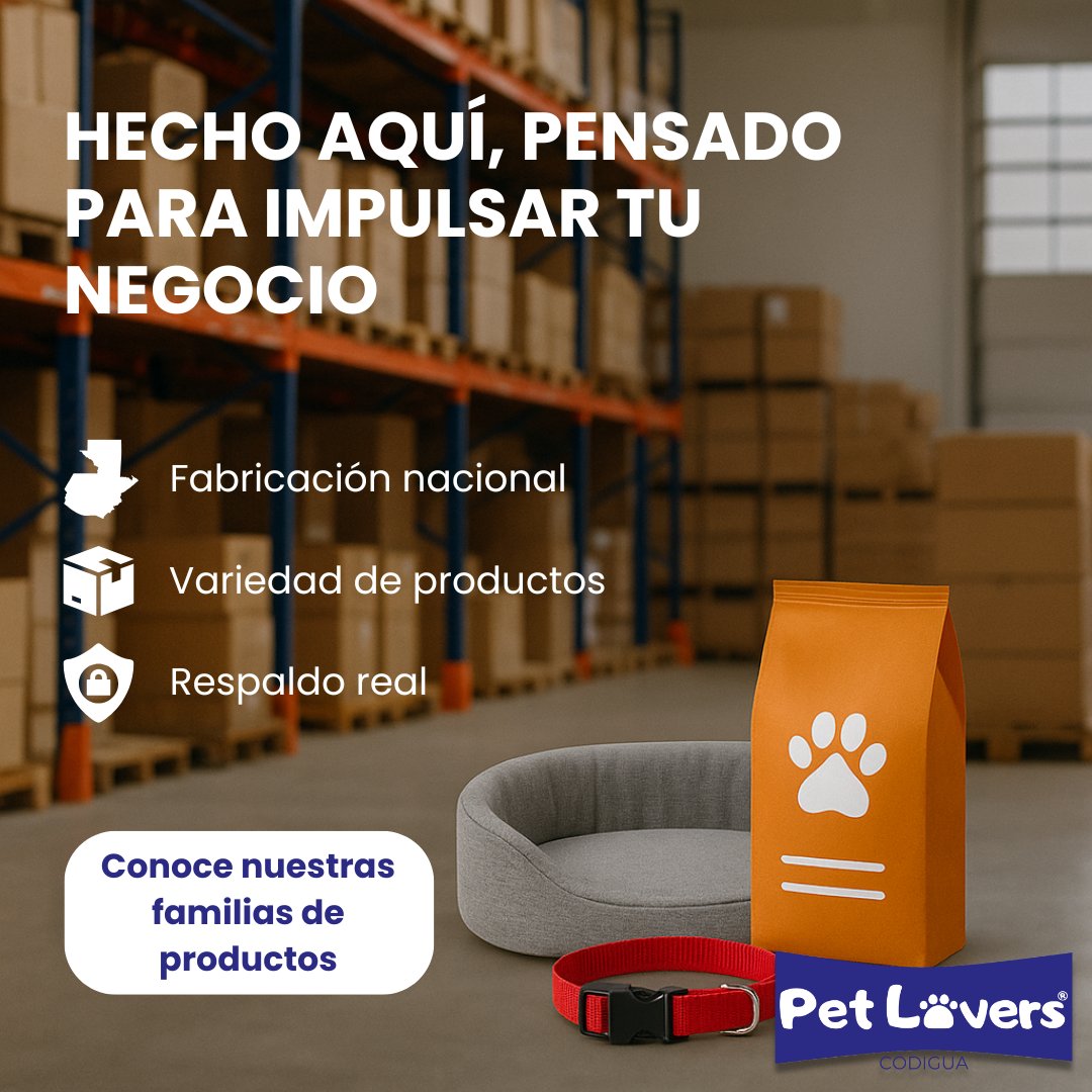 CodiguaPetLover's tweet photo. Hecho en Guatemala. Con respaldo. Con variedad. Para tu negocio.
Si eres distribuidor, tienda o supermercado, esto es para ti.

🔒 Garantía real
📦 Familias completas
🇬🇹 Fabricación nacional

👉 Descubre nuestros productos:
https://t.co/q05VtmBhTw https://t.co/B0UBLxxZWB