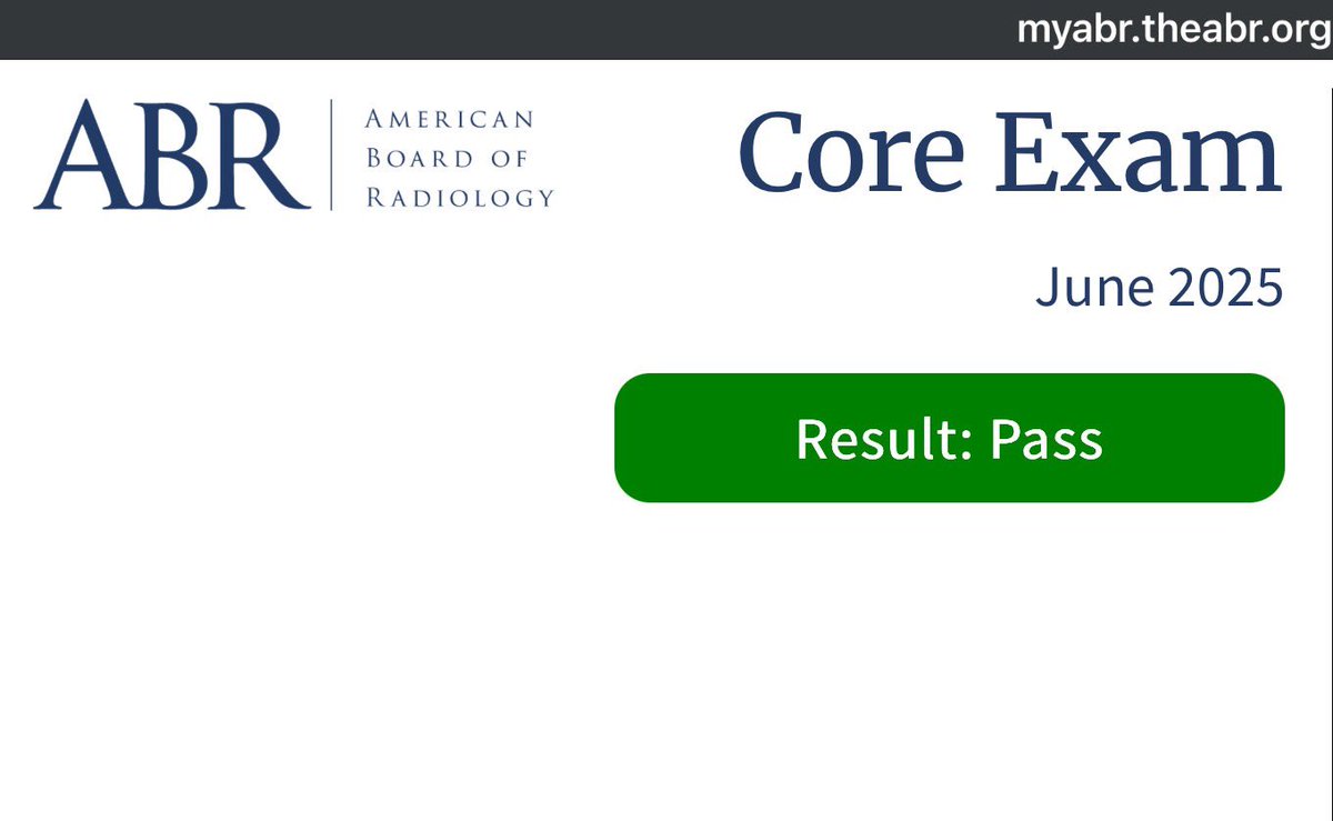 YaleRadRes's tweet image. A huge congrats to our R4โs for passing core with a 100% pass rate! We are so proud of you ๐