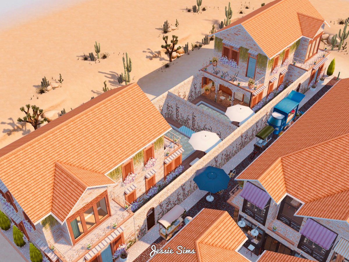 Simmerjessie's tweet image. Getting ready for holidays in the sun! Visit my Mediterranean Village ☀️😎 youtu.be/sSLBIykiL6o?si… @TheSimsFreePlay