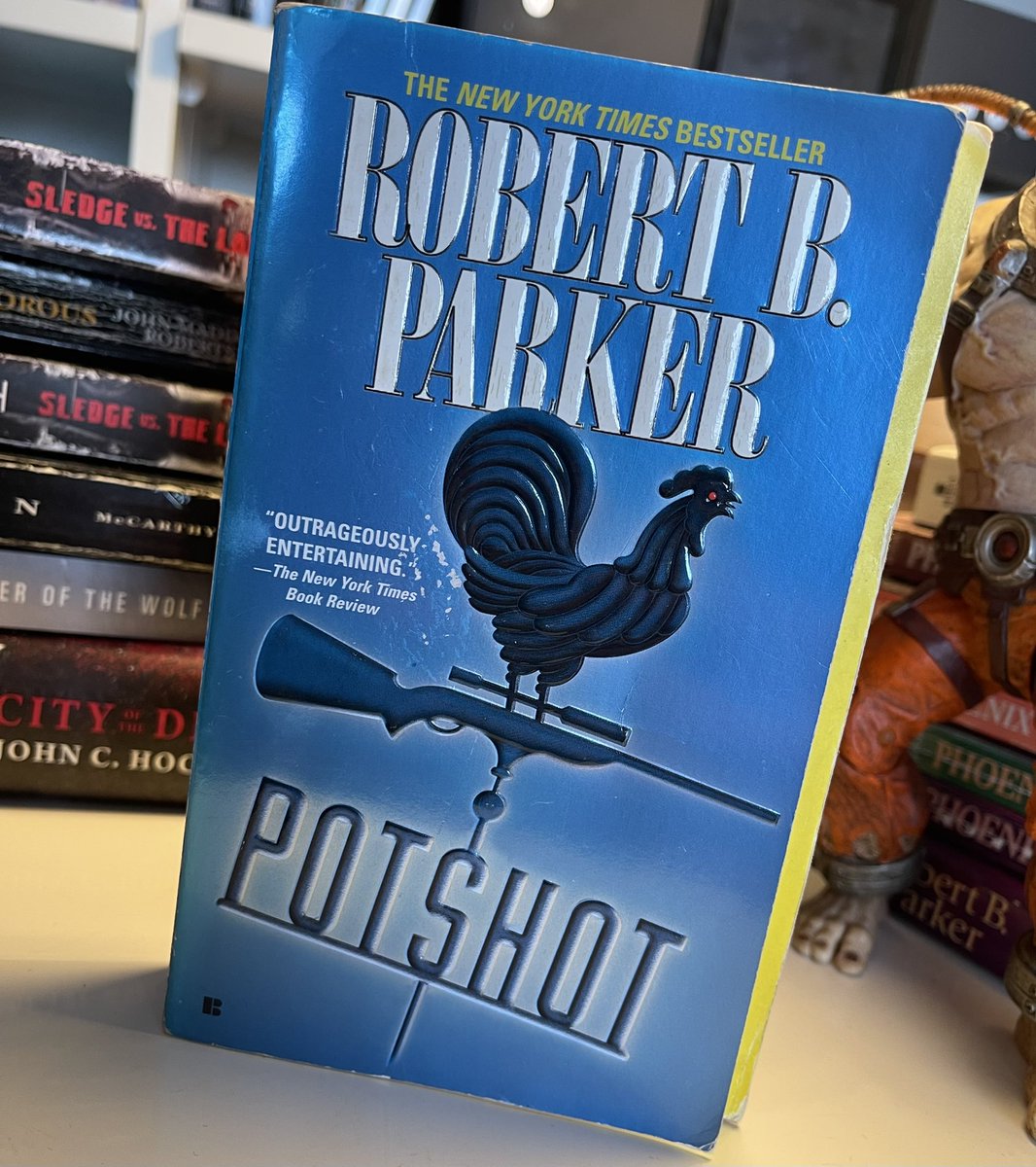 Potshot ⭐️⭐️⭐️⭐️⭐️

Top 5 Spenser. our fav PI forms a posse of all his toughest pals from past books to take out a gang run an evil c*nt called The Preacher.

can’t wait to use this badass trope in future SLEDGE books. studying the big showdown for the final siege in Wendigo💪