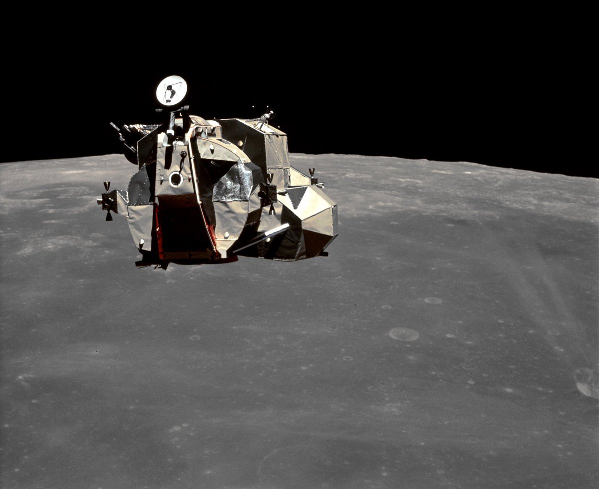 Apollo 16 Docking - April 1972

The ascent stage of Apollo 16 Lunar Module, Orion arrives back in lunar orbit to dock with Command Module, Casper after three days on the lunar surface