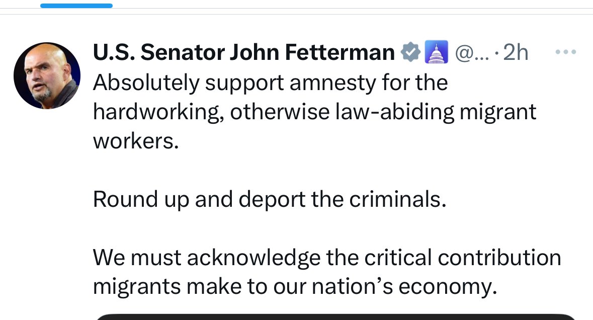 Conor Lamb (@conorlambpa) on Twitter photo Hey <a href="/SenFettermanPA/">U.S. Senator John Fetterman</a> they didn’t give ICE more money than the Marine Corps and all other law enforcement to just go after criminals. And you aren’t fooling us into thinking that is what’s going on. Hey <a href="/SenFettermanPA/">U.S. Senator John Fetterman</a> they didn’t give ICE more money than the Marine Corps and all other law enforcement to just go after criminals. And you aren’t fooling us into thinking that is what’s going on.