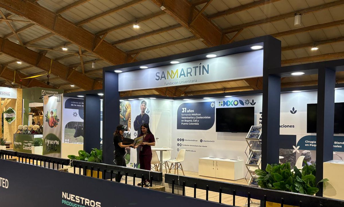 📢 ¡La San Martín está presente en #AgroExpo2025!🐄🌿
Visítanos en el Pabellón 6 – Stand 416
🎓 Desde la Facultad de Medicina Veterinaria y Zootecnia, reafirmamos nuestro compromiso con la formación de profesionales que impulsan el desarrollo del sector agropecuario en Colombia.