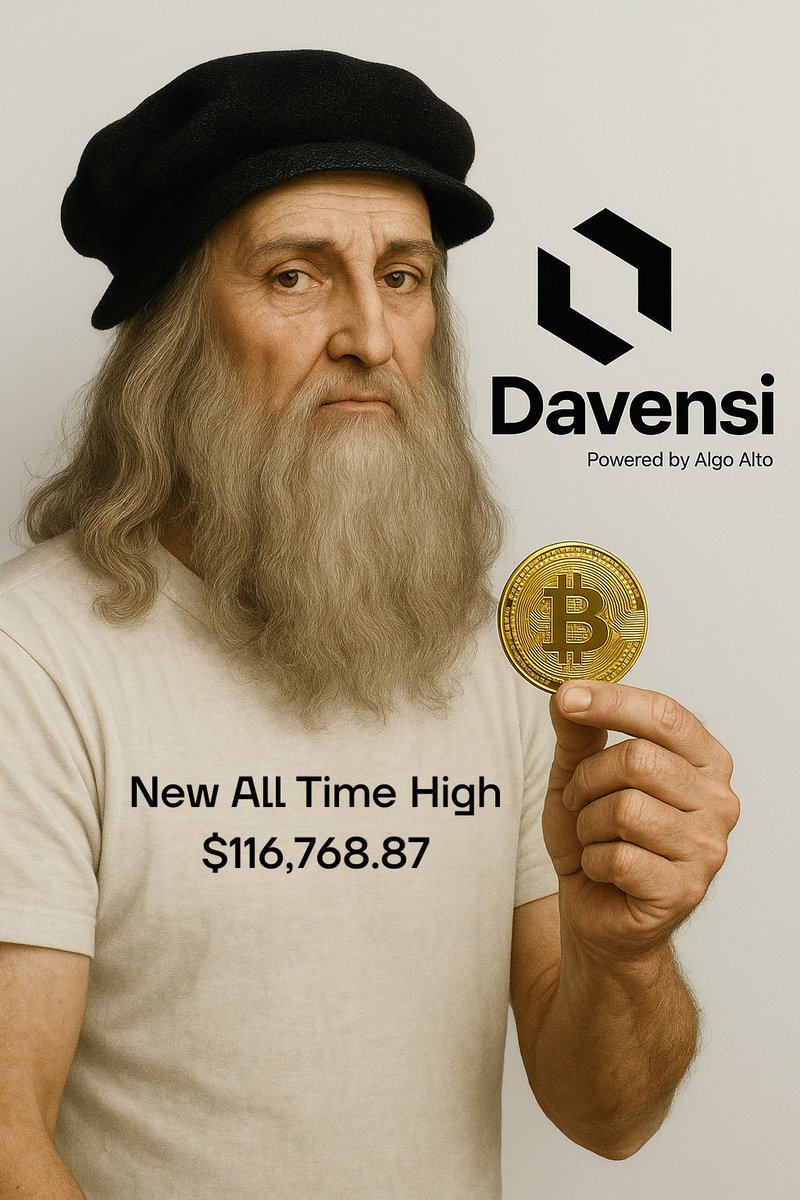 Davensi (@davensi_off) on Twitter photo New All Time High for Bitcoin : $116,768.87 📈 New All Time High for Bitcoin : $116,768.87 📈