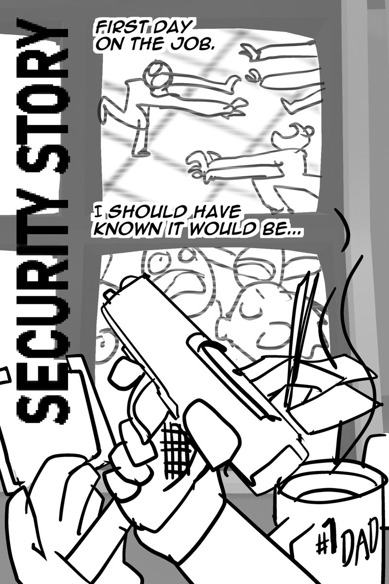Plaster_Harris's tweet image. From the mini comic, free to all backers!
The head of security misidentifies those under the influence of Salome's spell (the 'turned') as zombies
based on the head of security at the hotel i used to work at (who was also the janitor)
Launches Aug 5th