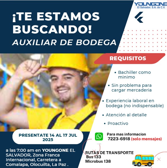 ¿Buscas una nueva oportunidad? ¡Únete a nuestra zona de talento! Consulta los requisitos en el perfil y si calificas, postúlate siguiendo las instrucciones detalladas en la imagen.