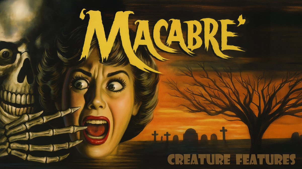 CrowhavenProd's tweet image. This Saturday on Creature Features: Clare the Pretzel Lady joins us to watch “Macabre” from 1958 with Jim Backus and William Prince. Don’t miss it!

YouTube Link: youtu.be/s5pgrxqetQ8