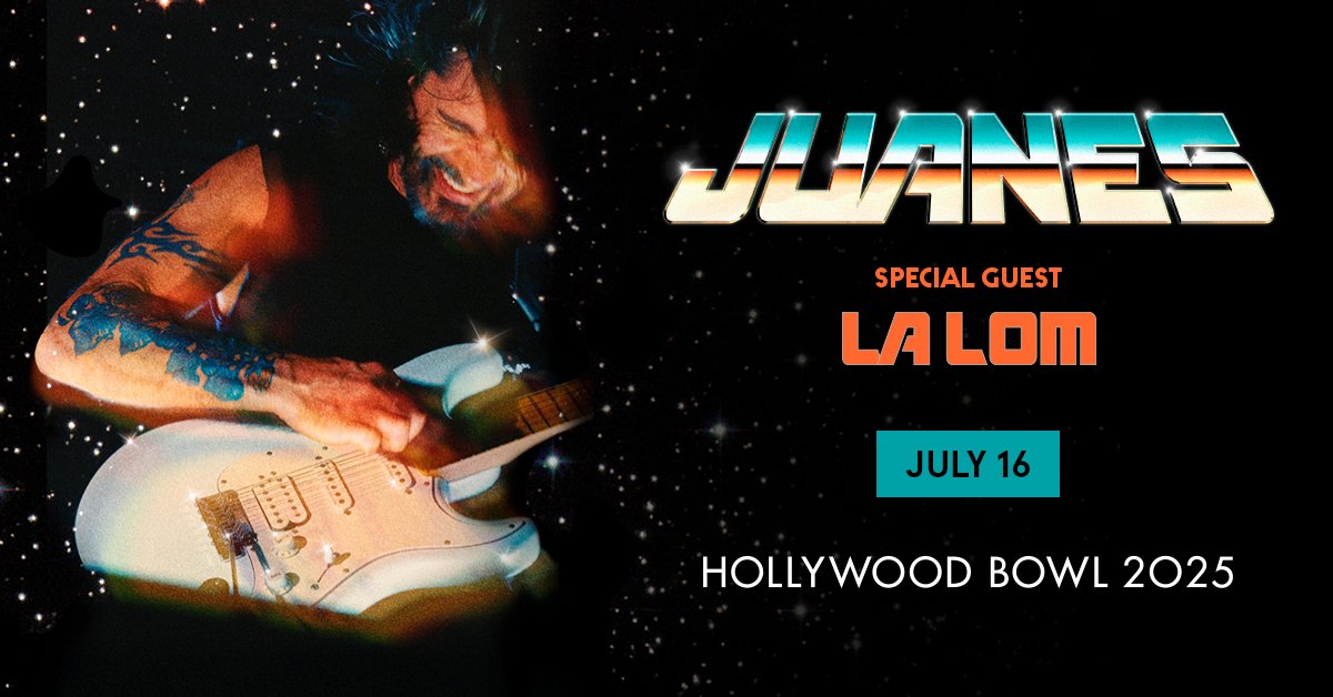 HollywoodBowl's tweet image. .@JUANES tells "Variety" that his most recent record, 2023's highly acclaimed "Vida Cotidiana," is "an album that I feel really reflects what's in my soul." See the 29-time Latin Grammy and Grammy winner in his first Bowl show in 7 years on July 16! bit.ly/HB25JNS…