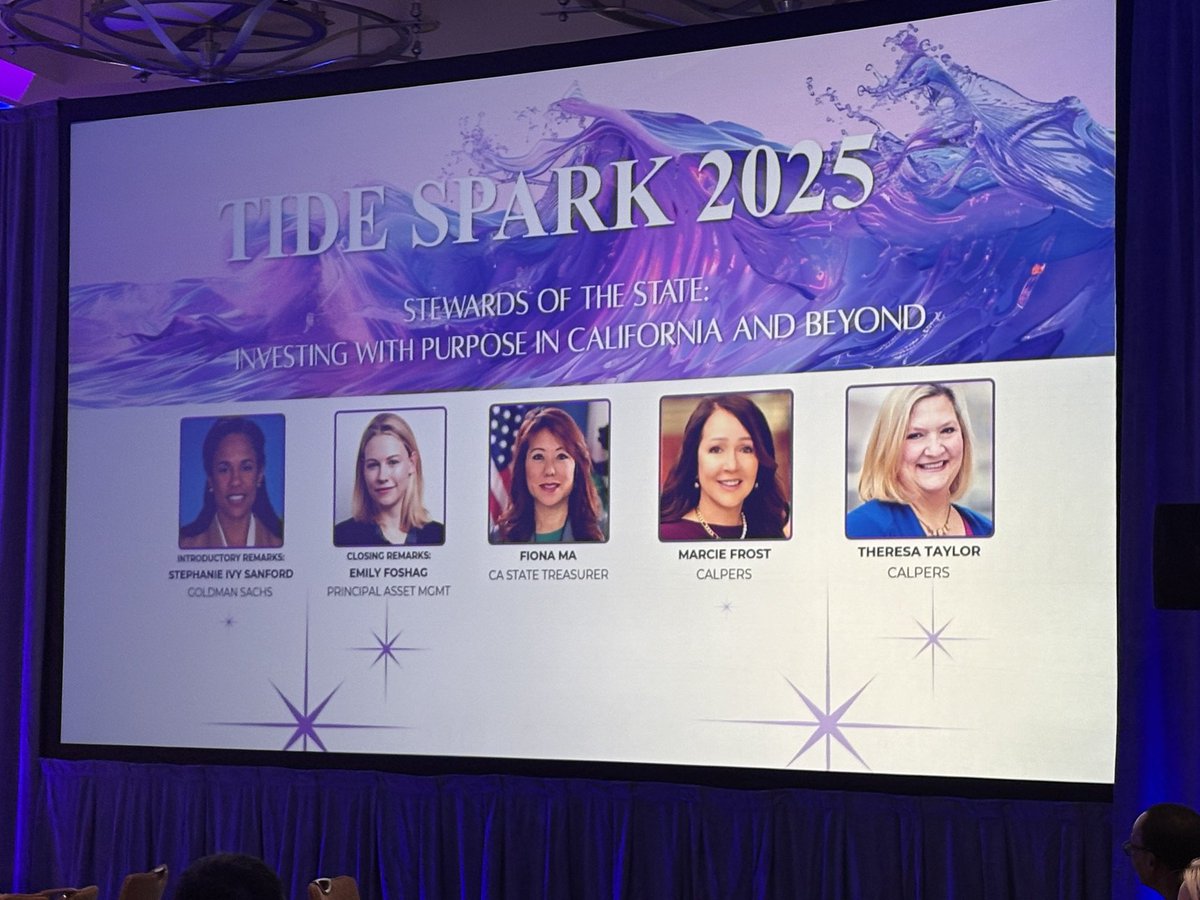 Yesterday, CalPERS CEO Marcie Frost, CalPERS Board President Theresa Taylor and I participated on a lively panel at this year’s The Investment Diversity Exchange (TIDE) Spark 2025 conference as stewards of the state investing with purpose and promoting diversity and inclusion