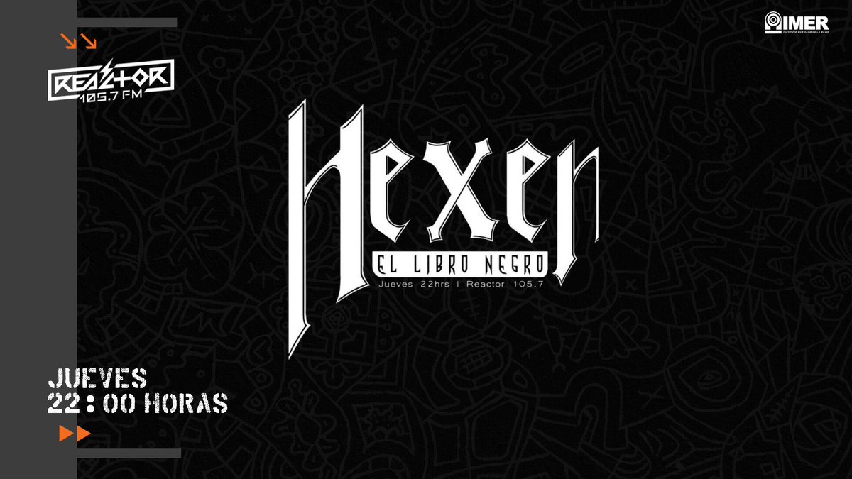 #GeneraciónR 🌙  Las noches de jueves se llenan de oscuridad en #Hexen con <a href="/clauzzen/">Clauzzen Hernandez</a> . Sintonicen desde ahora y hasta el último segundo del día