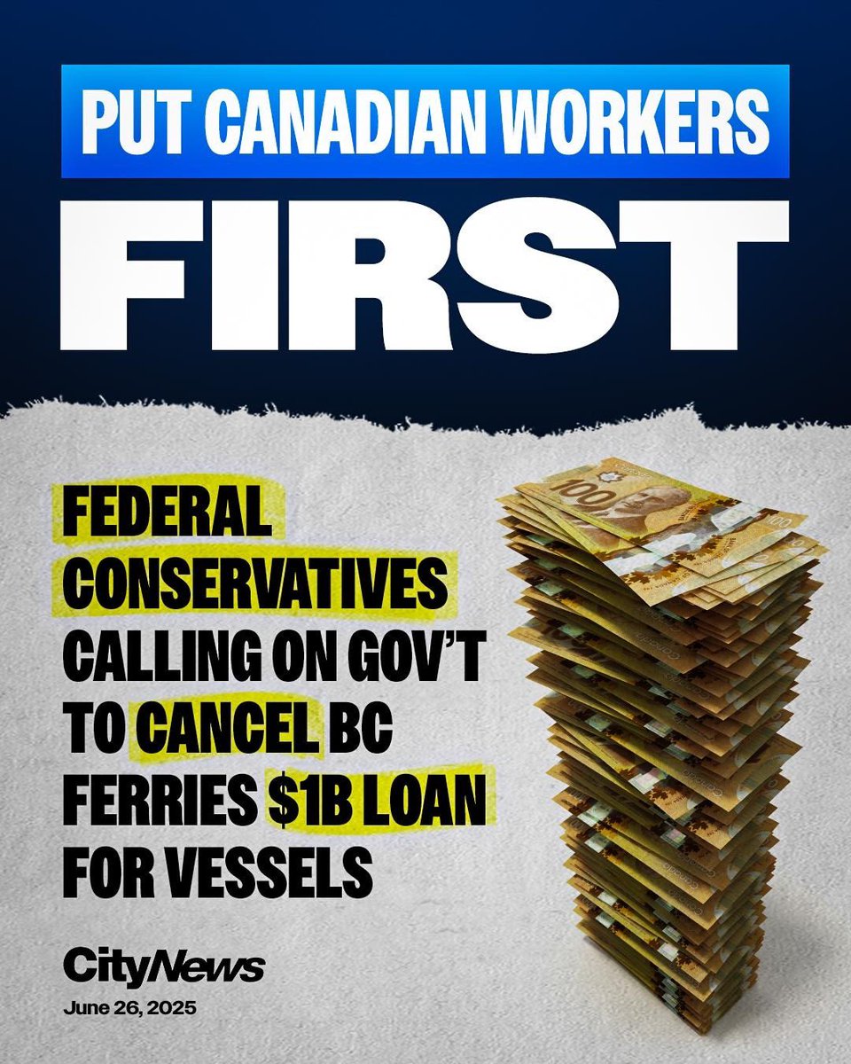 AndrewScheer's tweet image. The Liberals handed $1 billion to a government owned company from Beijing — ignoring Canadian steel, shipbuilding, and workers.
Conservatives will always fight to keep Canadian jobs, Canadian contracts, and Canadian industry here at home.
#cdnpoli #BuildInCanada