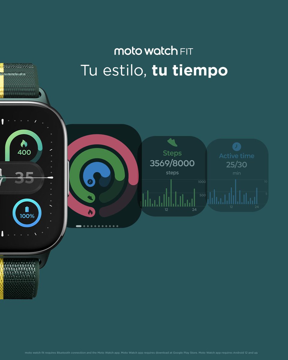Muy pronto podrás optimizar tus entrenamientos, observar tus calorías quemadas o contar tus pasos  ☝🏻. Conoce el nuevo #motowatchfit ⌚️, con una pantalla OLED de 1.9” y con batería que dura 16 días ¿Estás preparado para dar el máximo? 🏃🏻‍♀️

#motorolachile