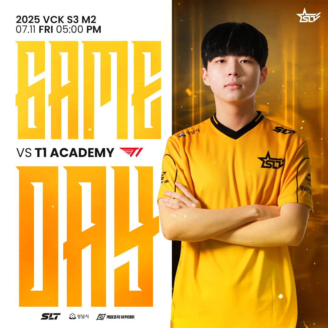 [2025 #VCT_CK S3 RS M2 vs T1 Esports Academy]

오늘은 우리의 견고함으로 승부. 👊

Today we will compete with our firmness. 👊

※ 해당 경기는 비방송으로 진행됩니다.

#SLT #SLTGO #SLTWIN