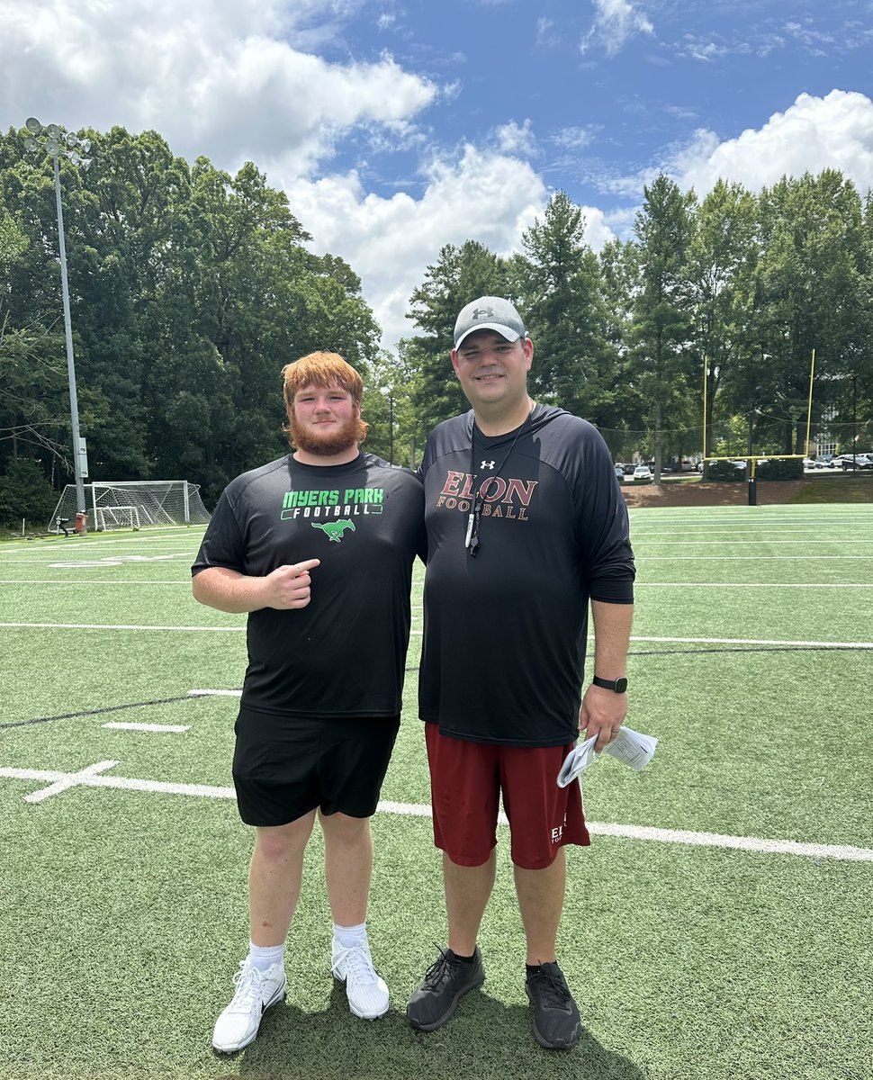 Connor “Big Red” Mullally 27’ (@cmullally66) on Twitter photo Had a great day today at <a href="/ElonFootball/">Elon Football</a> showing my talents
<a href="/coachjames29/">Chris James</a> <a href="/alexwal03252796/">CoachWalker1989</a> <a href="/myersparkfball/">Myers Park Football</a> <a href="/Coach_Stad/">Alex Stadler</a> <a href="/CoachMChristian/">Matt Christian (Coach C)</a> <a href="/SpaceCoachOL/">Coach Space</a> Had a great day today at <a href="/ElonFootball/">Elon Football</a> showing my talents
<a href="/coachjames29/">Chris James</a> <a href="/alexwal03252796/">CoachWalker1989</a> <a href="/myersparkfball/">Myers Park Football</a> <a href="/Coach_Stad/">Alex Stadler</a> <a href="/CoachMChristian/">Matt Christian (Coach C)</a> <a href="/SpaceCoachOL/">Coach Space</a>