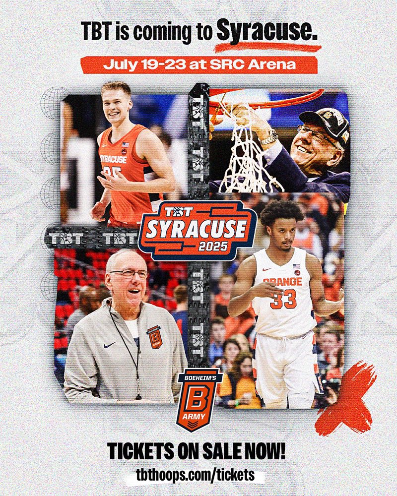 NINE days away‼️ Couldn’t be more excited for Boeheim’s Army to be BACK 🍊🧡 Tickets down below ⬇️

tbthoops.com/syracuse