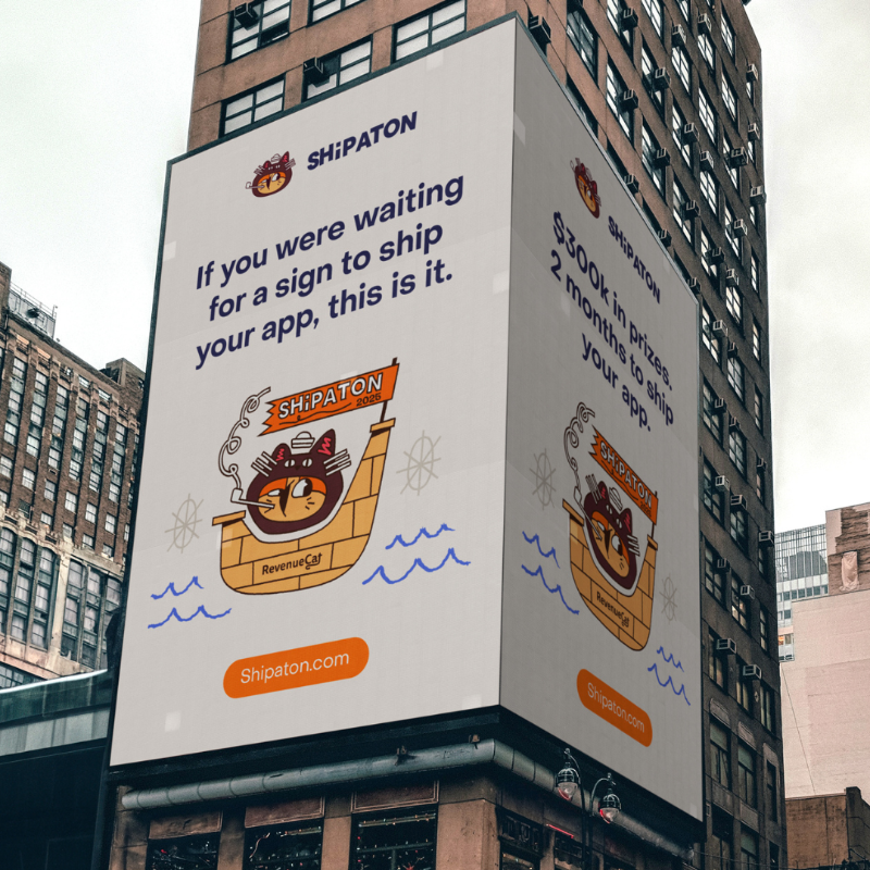 RevenueCat's tweet photo. 🚢 Ship-a-ton is back! The mobile hackathon that's all about shipping apps (and making money).

2 months to ship your app. 
Over $300k in prizes. 

Plus, the satisfaction of finally shipping that thing you've been thinking about.