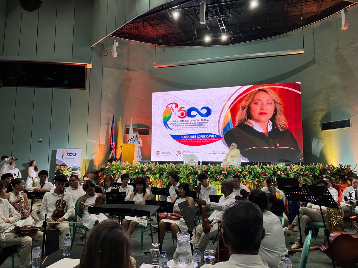 OITAndina's tweet photo. 📍Santa Marta | #OIT participa en el Encuentro de Regiones de la Jurisdicción Ordinaria Laboral: “500 años de voces ancestrales y caminos de transformación social”

Un evento de la @CorteSupremaJ  de Colombia🇨🇴 en alianza con @judicaturacsj y @Ejrlbnet sobre justicia laboral. https://t.co/od2DZXrzti