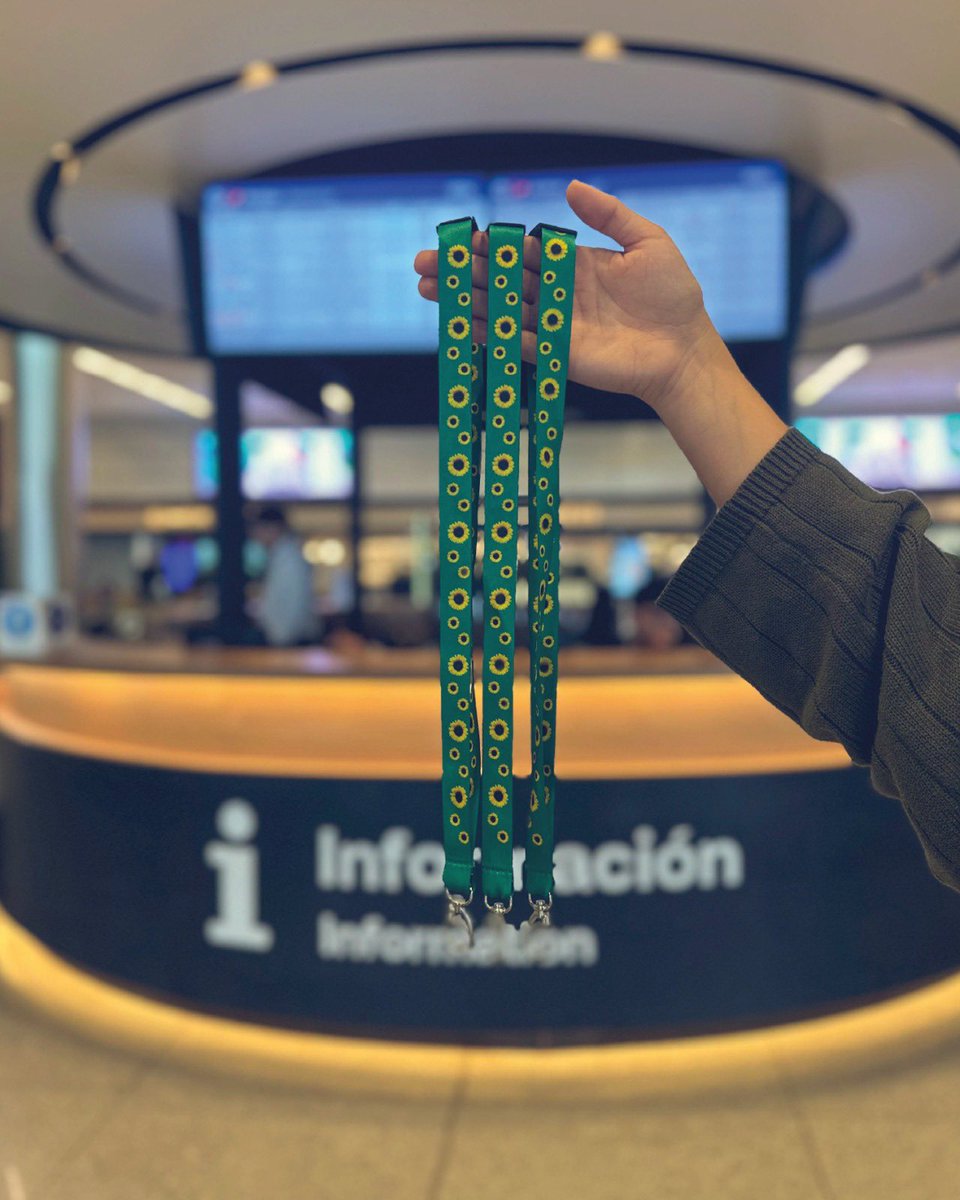 🌻 En el #AeroDeCarrasco promovemos una experiencia de viaje más inclusiva.

Las personas con discapacidades no visibles pueden solicitar el collar de girasoles para recibir apoyo adicional.

👉🏼 Disponible en el stand de informes. ✈️