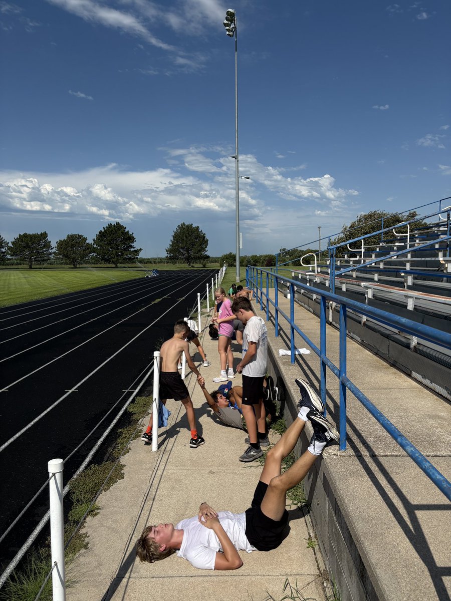 Another solid day of training…now…we need to start getting miles in on our own. The individuals doing so…it’s easy to see! #SheltonXC