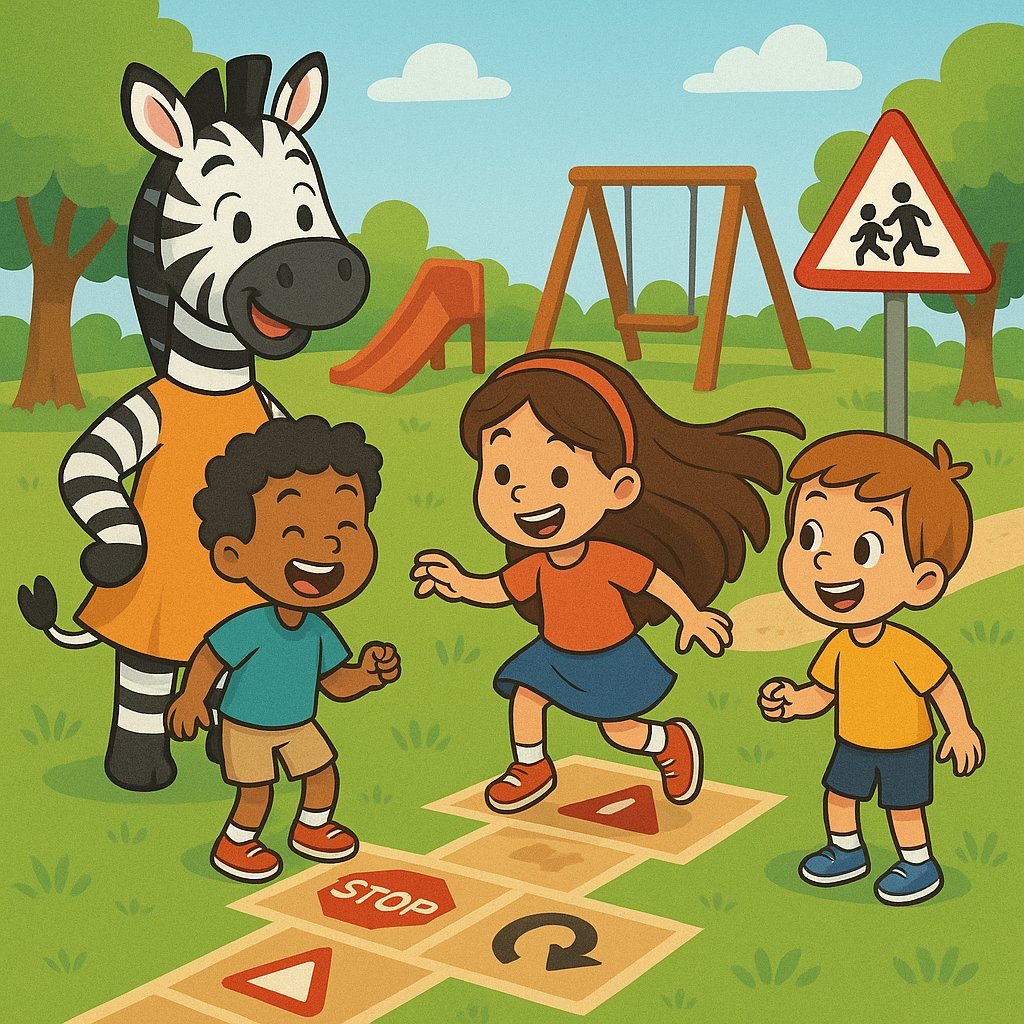 Semaforin1's tweet photo. 🦓✨ Lucy la Cebra y sus amigos están listos para enseñarte que jugar también es aprender 🚦🎯
“¿Qué señales viales reconoces en este juego? 😉”
#AprenderJugando #SeguridadVialInfantil #SemaforinYSusAmigos https://t.co/CtSCcQ3vGt