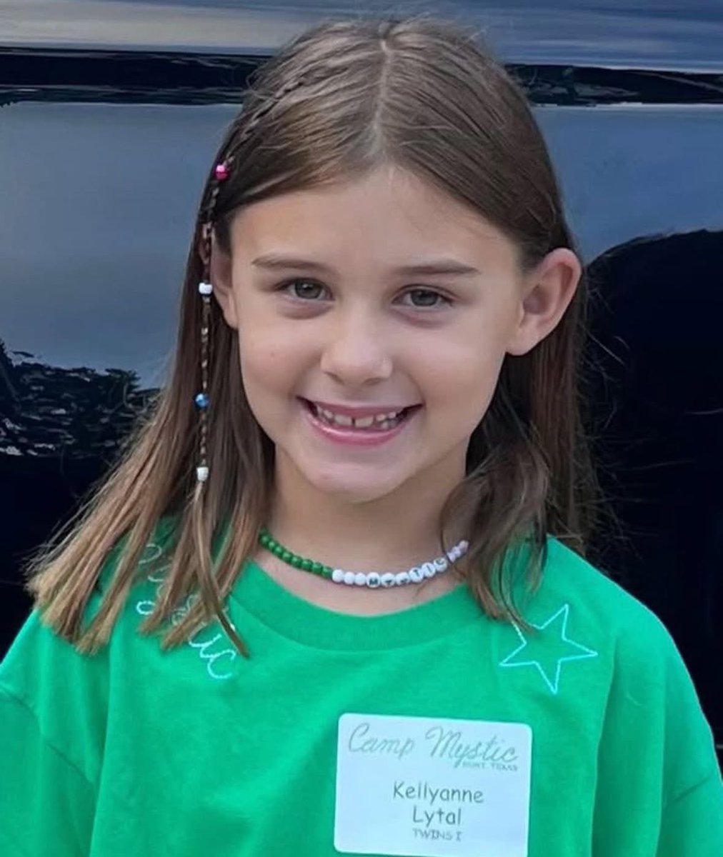 💔 URGENT PRAYER REQUEST 💔

This is Kellyanne Lytal, one of the five Camp Mystic campers still missing after the devastating Texas floods. Her father is a  football coach @TrinityUniversity Her family is asking for prayers to help find her.  She is one of 161 people still