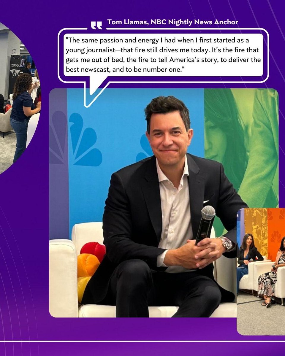 NBCUTelemundo's tweet image. 📰 Tomorrow’s newsrooms start here. From dynamic student panels to meaningful conversations at the Career Expo, we were proud to support and connect with the next generation of Latino journalists at #NAHJ25.

#ElPoderEnTi’s #TelemundoAcademy is on the ground at #NAHJ2025,…