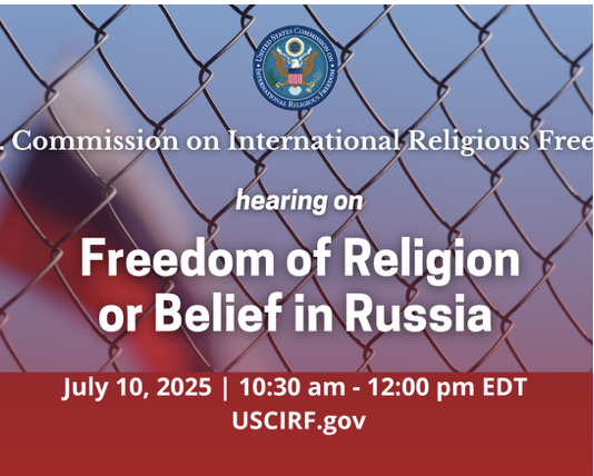 Important <a href="/USCIRF/">USCIRF</a> hearing today on the loss of religious freedom in Russia.   Among other topics it highlighted the use of religious nationalism by Putin to persecute people of many faiths. By definition, religious nationalism threatens religious freedom. uscirf.gov/events/hearing…