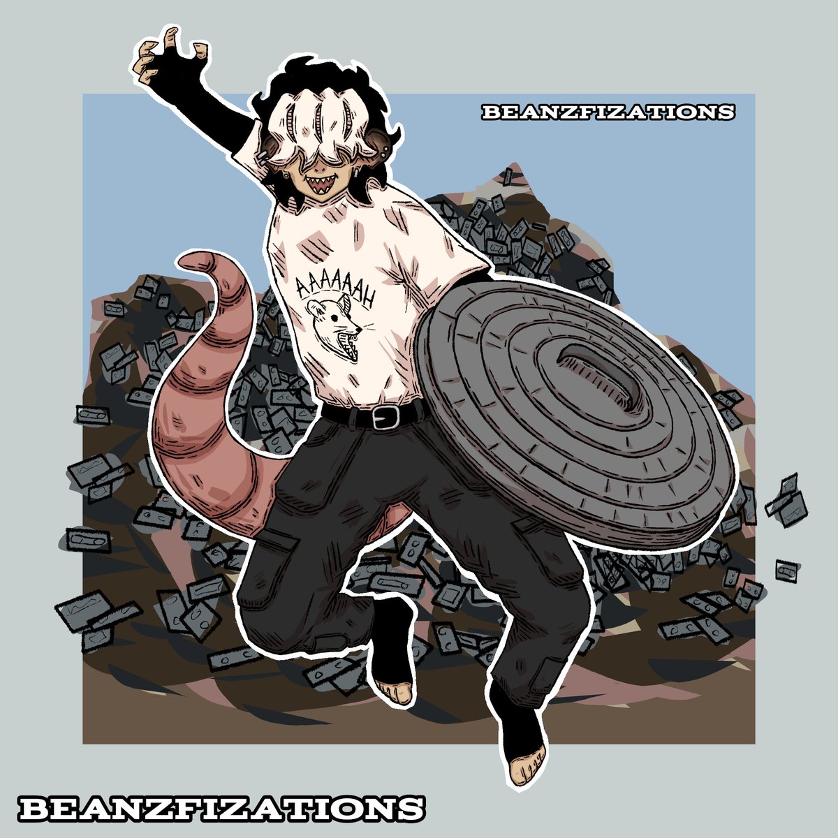 BeanzFizartionz's tweet image. ARTFIGHT ARTFIGHT ARTFIGHT  
Attack for BucketsOfContext
#artfight2025 #artfight #TEAMFOSSILS